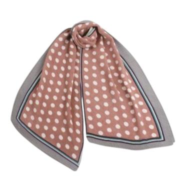 Sciarpa donna in poliestere pois e righe Coveri Collection