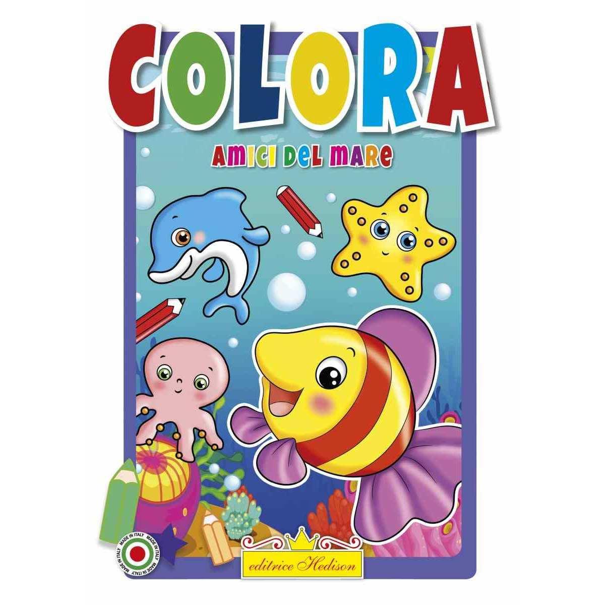 Libro da colorare Amici del mare