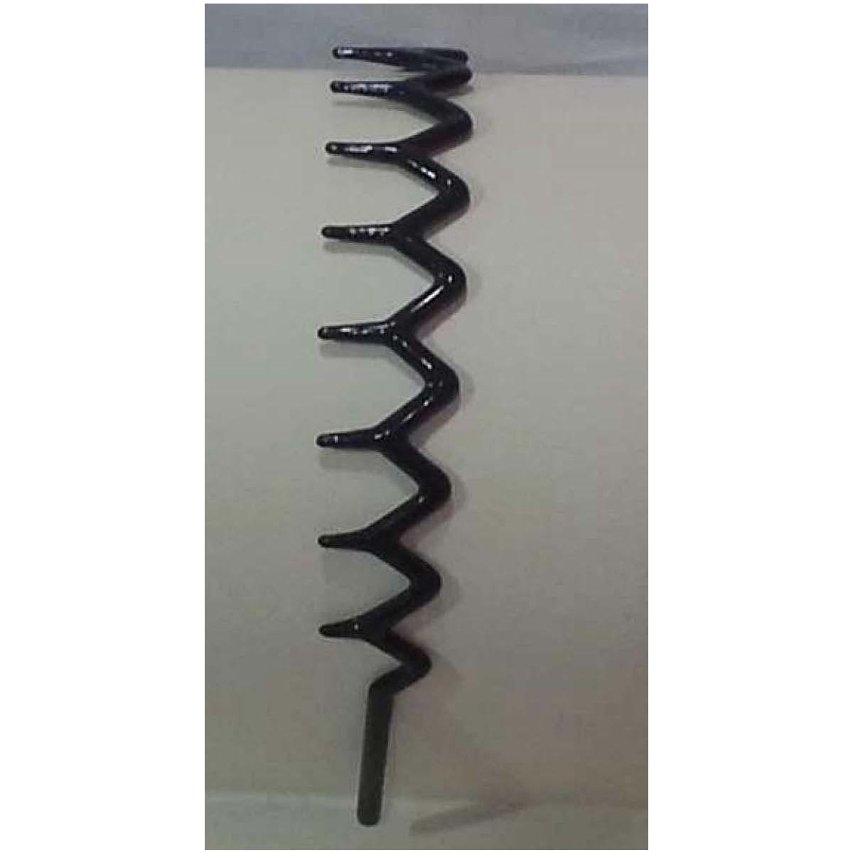 Cerchietto per capelli in plastica nero con denti Lillà