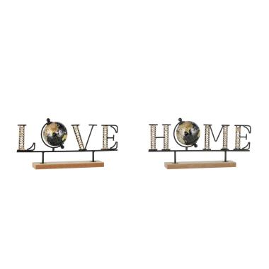 Decorazione in mdf e ferro36 x 8,5 x h17 cm