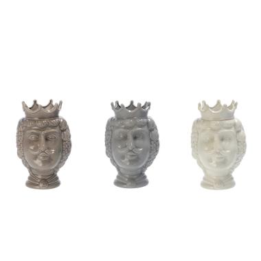 Vaso in ceramica Testa di Moro d17 x h26 cm