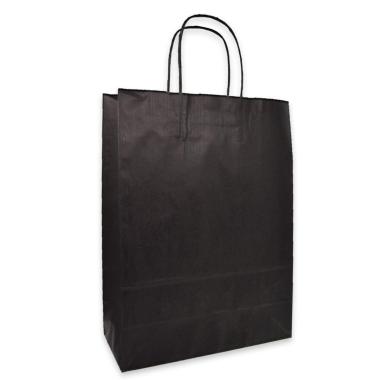 Shopper in carta h.49 x l.45 x p.15 cm colore nero