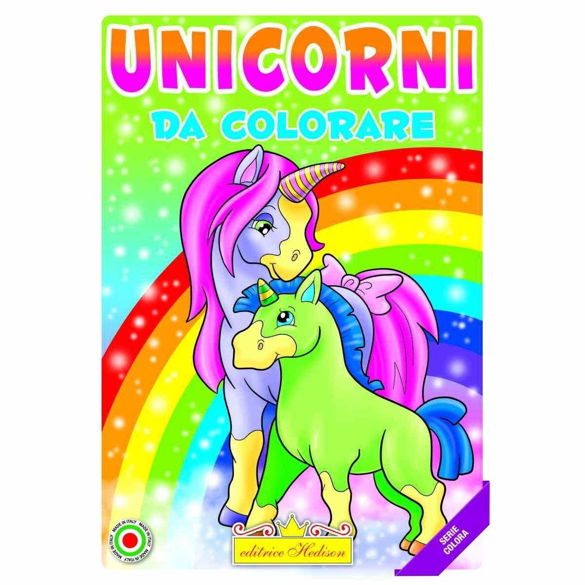 Libro da colorare unicorni serie colora