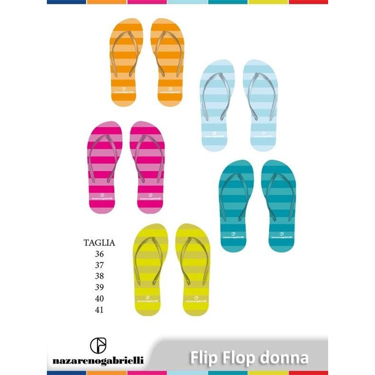 Flip flop donna fasciato col. ass. p1 ** (8032780500458)