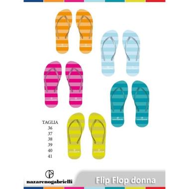 Flip flop donna fasciato col. ass. p1 ** (8032780500458)