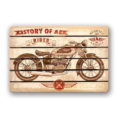 Art pallet 30x40 vintage - moto vintage brown