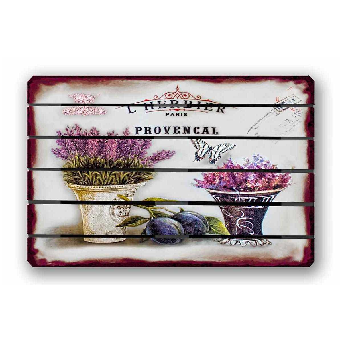 Art pallet 40x60 white - l'herbier provencal