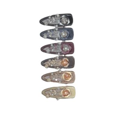 Becco 6 cm c/rosa oro/argento metallo senza nichel Lillà
