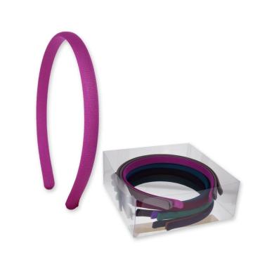 Cerchietto per capelli lycra 1 cm colori assortiti in nylon Lillà
